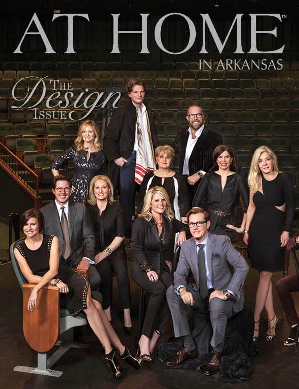 ‘At Home in Arkansas’ magazine cover featuring a group of people.