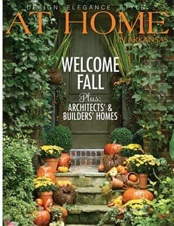 Magazine cover: ‘At Home in Arkansas’ welcomes fall, plus architects & builders’ homes.