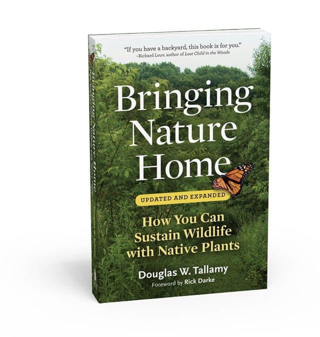 Book titled 'Bringing Nature Home' with a butterfly.