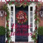 Magazine cover: Holiday wreath and garland on a front door.