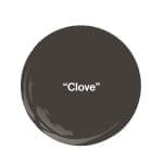 Dark gray circle with ‘Clove’ text.