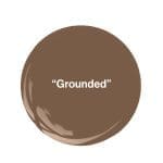 Brown circle with text "Grounded".