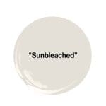 Pale beige color swatch labeled "Sunbleached"