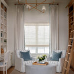 At Home in Arkansas magazine cover with striped chairs and ottoman
